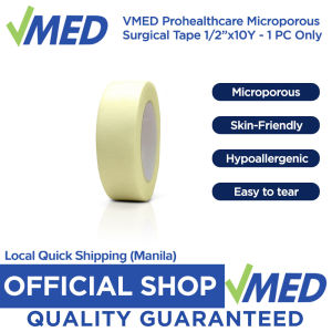 VMED Prohealthcare Microporous Surgical Tape 1/2"x10Yards - 1 PC Only
