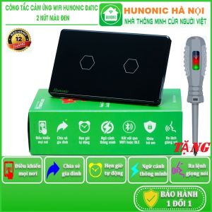 Công Tắc Cảm Ứng Thông Minh Bluetooth Mesh Hunonic Datic Điều Khiển Từ Xa Hẹn Giờ Tự Động