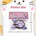 Large Cat Squishy Toys Kawaii Squishies Cat Paw Ultra Soft Squeeze Toys with OPP Packaging Sensory Toys Stress Ball for Girls Teens (Glitter Black & Purple). 