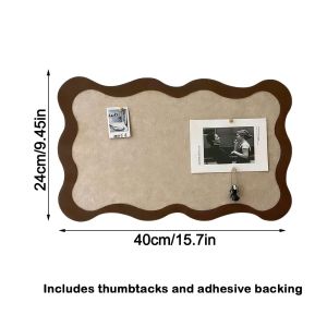 MARBLEX Self-adhesive Photo Wall Sticker No-drill 60x40cm Message Board Fashion Easy to install Felt Board Living Room Bedroom Desk Decoration