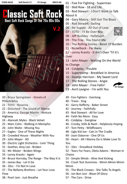 Usb Pendrive Song English Soft Rock Music MP3 Portable Music