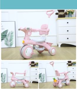 XE ĐẨY 3 BÁNH CÓ NHẠC VÀ ĐÈN - XE ĐẨY TRẺ EM CÓ MÁI CHE - KIÊM XE ĐẠP KHI BÉ LỚN