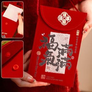EDDY SONG Cartoon Cloth Red Envelope Traditional Chinese Style Red Pocket Practical Gourd Good Lucky Money Bag New Year Gift
