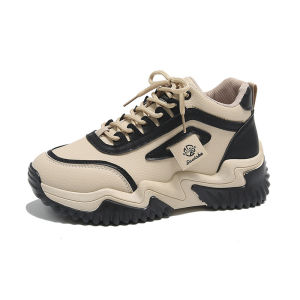 Giày Cotton Giày Một Lớp Phong Cách Thể Thao Dày Dặn Lót Nhung Mẫu Mùa Đông Cho Nữ Giày Chunky Giữ Ấm Đế Dày Thời Trang Giày Nữ Thường Ngày Học Sinh