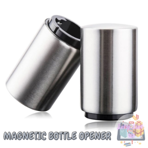 Magnetic Automatic Beer Bottle Opener - Stainless Steel Magnet Jar Opener for Kitchen and Bar