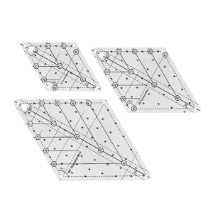 Quilting Mẫu Cai Trị 60 độ dụng cụ may mặc may Cai Trị thước kẻ dụng cụ may vá cho nghề những người đam mê