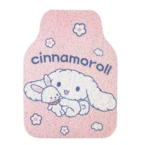 SADSAF Cute Silk ring PVC Car Interior Cinnamoroll Waterproof Melody Kuromi Anti-slip Kuromi Car Mat My Melody Foot Pad Dust Protection Pad Car Floor Mats