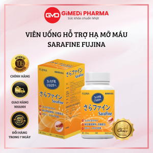 Viên Uống Hỗ Trợ Giảm Mỡ Máu Sarafine Fujina 80 Viên Nhật Bản Chính Hãng Phòng Ngừa Ngừa Tai Biến