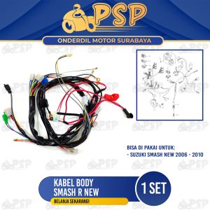 Kabel Body Smash New - Cable Tali Seling Harness Wire Bodi Utama Komplit Suzuki Smash R New 110