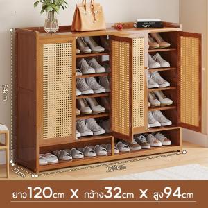 RAREITEM【ส่งจากไทย】 ตู้วางรองเท้า 7 ชั้น ตู้ไม้เนื้อแข็ง พร้อมประตูปิด มีรูระบาย ตู้เก็บรองเท้า ชั้นวางรองเท้า ชั้นไม้พร้อมประตู #เฟอร์นิเจอร์ ชั้นรองเท้า ตู้รองเท้า ตู้เก็บรองเท้า ชั้นเก็บรองเท้า