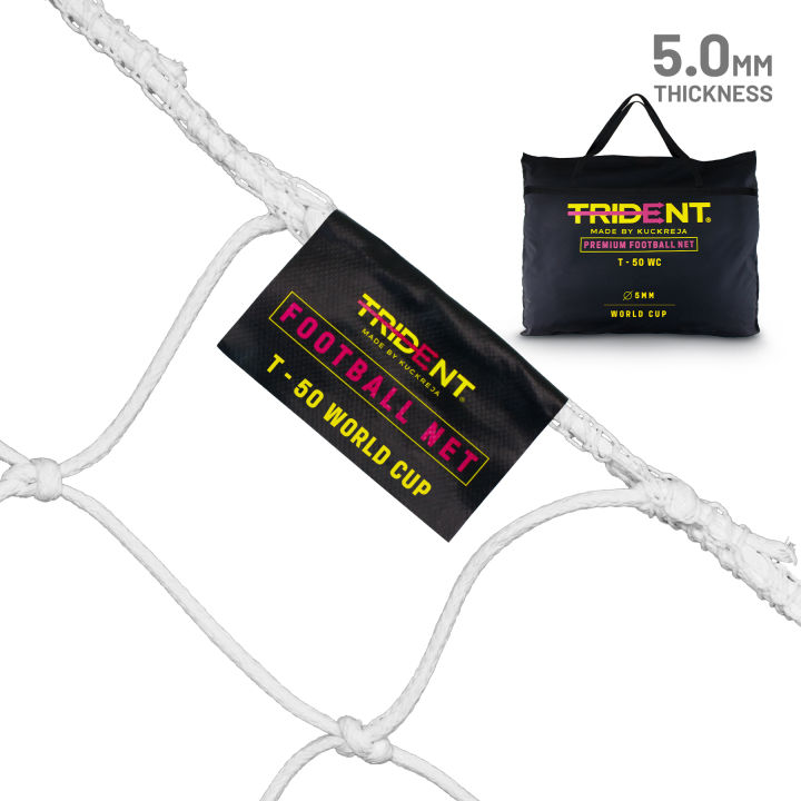 Trident Net Trident T-50 World Cup Braided Football Net (White) | Lazada