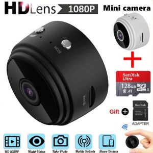【spot Stocks】 A9 Spy Camera CCTV Camera Wifi Connect To Cellphone Wireless Security WiFi Camera 1080p HD Night Version Micro Voice Recorder Mini Camera Video Hidden WiFi IP Network Monitor Security Remote Voice Recorder Outdoor HOME