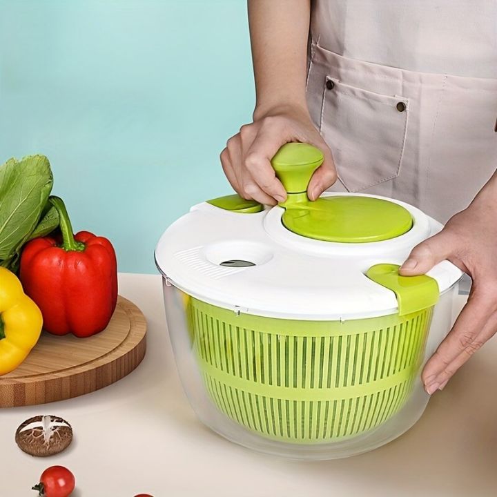 【CC】1pc Vegetable Dehydration Artifact Fruit Salad Rotating Spinning ...