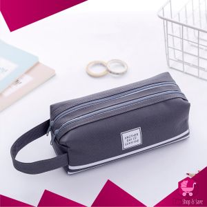 BabyShop-A80 Tempat Alat Tulis Perlengkapan Sekolah 2 Sisi Dompet Pensil Stationery / Kotak Pensil Tempat Bolpen Pen Make Up Pouch Kosmetik Travel