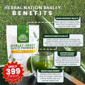 Barley Grass Juice Powder 100% Organic (33 servings) Certified PURE - Herbal Nation Barley. 