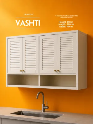 VASHTI | Full Steel Hanging Cabinet with Elegant Scandinavian Doors | Perfect for Kitchen Cabinet