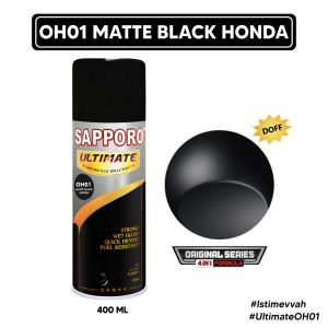 Sapporo Ultimate OH01 Matte Black Honda / Original Series 4in1 / Cat Aerosol Terbaik