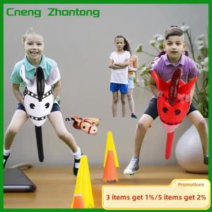 Cneng 1Pcs Inflatable Horse Head Balloon Blow Up Pony Stick Toy Halloween Party Supplies Inflatable Stick Childrens Toys