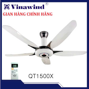(Chính Hãng) Quạt trần Vinawind QT-1500X 5 cánh điện cơ thống nhất điều khiển từ xa