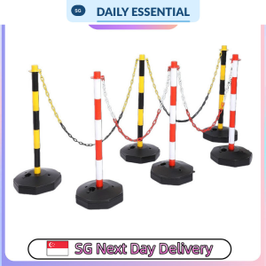 【DAILY ESSENTIAL】 Water Fillable Traffic Bollard or 2m Barrier Chain Red White Yellow Black