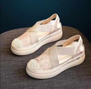 Sepatu Sandal Wedges Wanita Sandal Import Premium Quality
