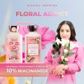 SLAVINA Body Lotion First Kiss + Endless Blossom (Floral Addict) by Nagita Slavina - Handbody 10% Niacinamide with Serum Burst Glutathione Moisturizing Whitening. 