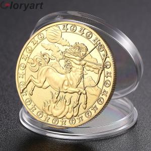 【New Arrival】 12 Constellation Coin Symbolic Significance Gold Plated Physical Coin Precious Metal Finish Zodiac Coins Birthday Gifts