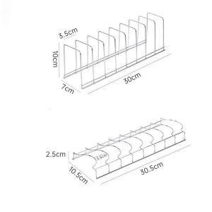 Mi.more 2Pcs Rak (Piring+Mangkuk) Stainless/Dapur Organizer Rak Piring Dapur Rumah Tangga Rak Drainase Piring Memasak Pan Cover Stand Aksesoris Dapur