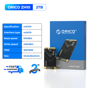 ORICO mSATA SSD 128GB 256GB 512GB 1TB 2TB SATA Internal Solid State Hard Drive 5Gbps 3D NAND SSD For Desktop PC Laptop