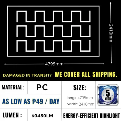 【SALE】Honeycomb Hexagon LED Light for Billiard Shop Garage Bright Wide Coverage