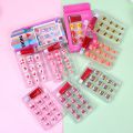 【QNAIT】Kids Fake Nails Press On Nail Art Decor Child Detachable False Nails Oval Wearable Full Cover Nail Tips Manicure Tools. 