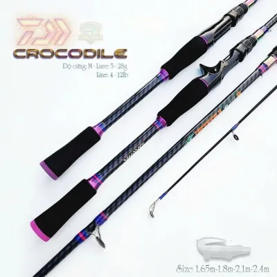 Cần Câu Lure Crocodile Độ Cứng M Đầu Bu Chống Xoắn