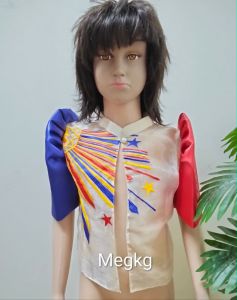 Kids Sinag BUWAN NG WIKA Multi Colored Araw Bolero