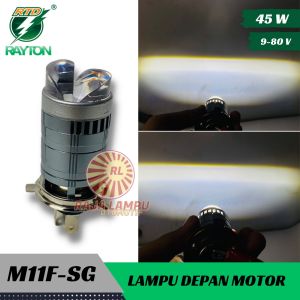 Lampu utama led RTD laser Kipas H4 projector NEW M01F SG H4 45W with fan LoHi beam 3000 4500l Super terang AC DC RAYTON