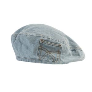 SIQIN Korean Style Denim Beret Warmth Newsboy Cap Octagonal Hat Fashion Cloth Painter Hat Ladies