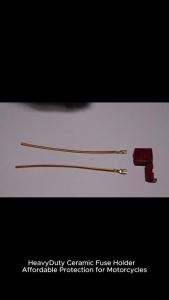 COD Heavy Duty Ceramic Fuse Holder with Premium Pure Copper Wire and Fuses for Motorcycle & Car Lighting