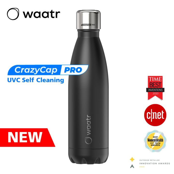Waatr CrazyCap Pro UV Water Purifier & Smart Self Cleaning Stainless