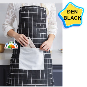 Tạp Dề Làm Bếp Tạp Dề In Caro Tạp Dề Chắn Nước Tạp Dề Chắn Văng Dầu Mỡ