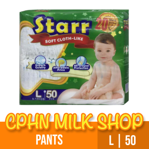 Starr Soft Cloth-Like Pants Baby Diaper Large 50