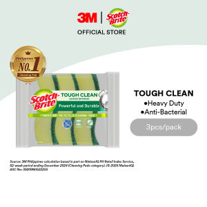 3M™ Scotch-Brite® Tough Clean Antibacterial Scrub Sponges 3pcs/VP 115mmx70mm