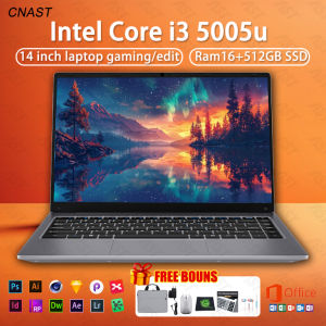 AST laptop Baru 14 inch Intel Core i3-5005u Ram16+512GB SSD Windows11 Cocok belajar/bekerja gar1thn