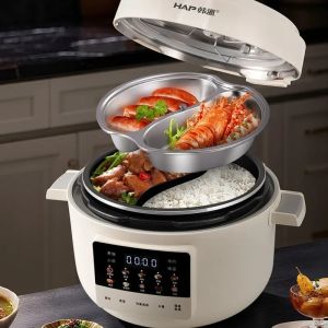 Multifunctional electric rice cooker pressure cooker pressure cooker automatic venting double inner pots 4L capacity