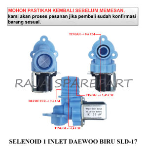SISDB WATER INLET MESIN CUCI / INLET / SELENOID 1INLET DAEWOO BIRU SLD-17