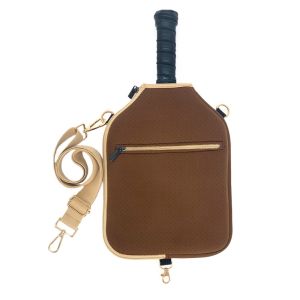NVIEN1 Waterproof Pickleball Crossbody Bag Large Capacity Zipper Closure Pickleball Racket Bag Portable Professional Pickleball Paddle Cover Outdoor