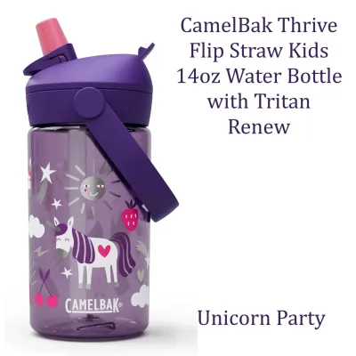 CamelBak Thrive Flip Straw Kids 14oz Water Bottle with Tritan Renew
