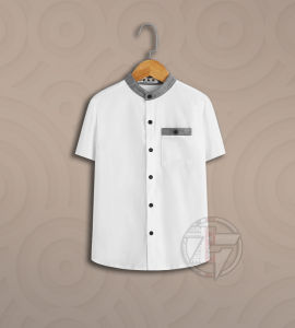 Fashion Muslim Pria Kemeja Koko Bahan Premium Tangan Pendek