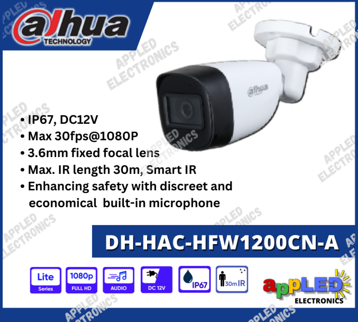 Dahua DH-HAC-HFW1200CN-A 2MP 1080P Analog Bullet CCTV Camera with