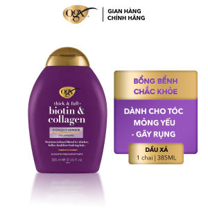 Gội Xả OGX Biotin & Collagen tóc mềm mượt dày bồng bềnh và chắc khỏe từ bên trong 770ml