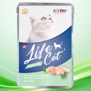 Life Cat Pouch Kitten Adult Chicken Tuna Salmon