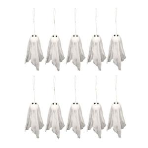 Nhỏ treo ma quái với trắng leo vải và mắt đen cho đồ trang trí tiệc Halloween treo Halloween trang trí